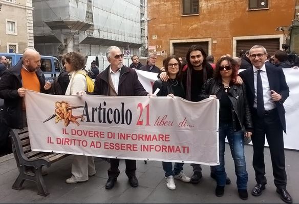 Articolo 21, la festa a Roma il 21 dicembre