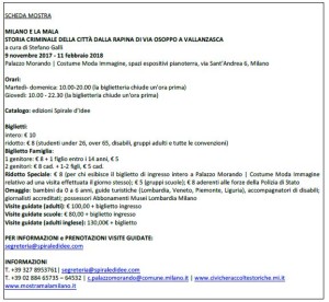 scheda mostra