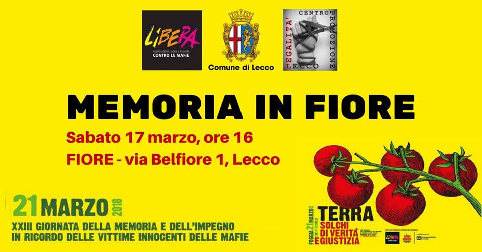 Libera lecco 21 marzo