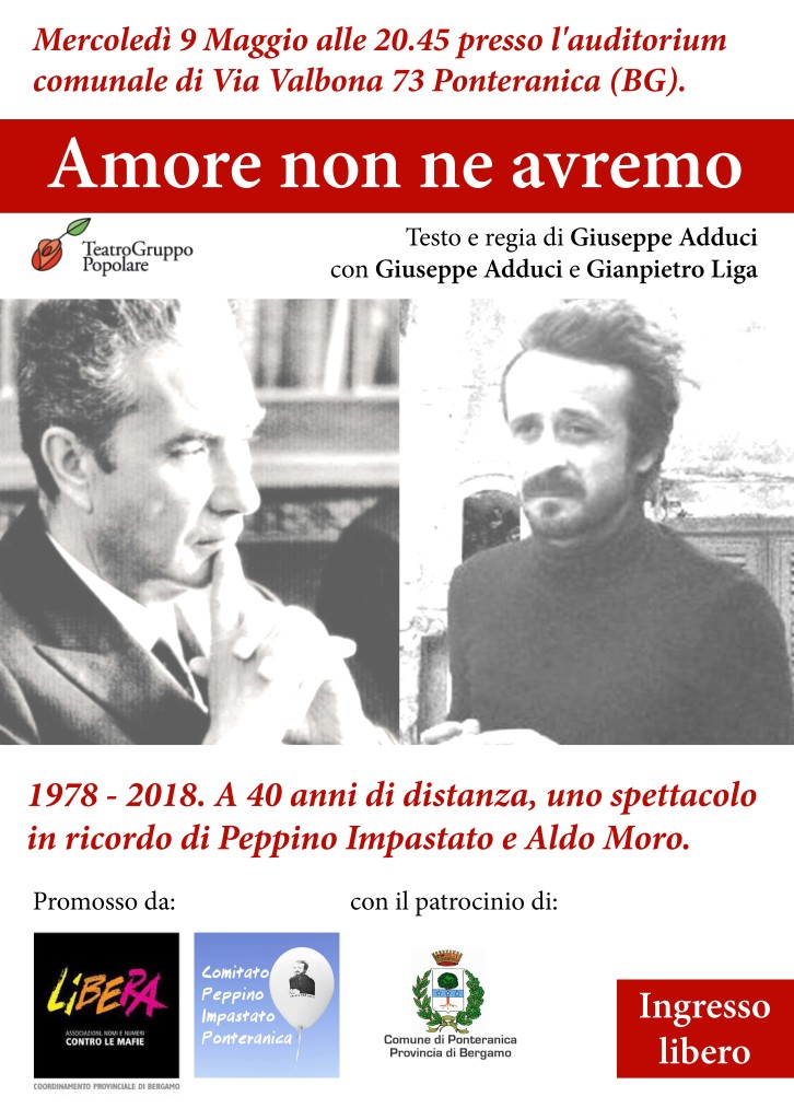Ponteranica 9 maggio, Amore non ne avremo