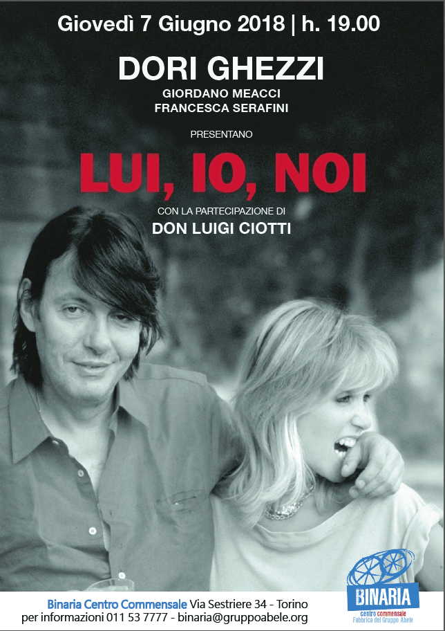 Dori Ghezzi e don Luigi Ciotti a Binaria