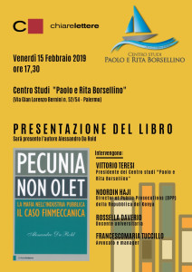Palermo 15 febbraio Pecunia non olet