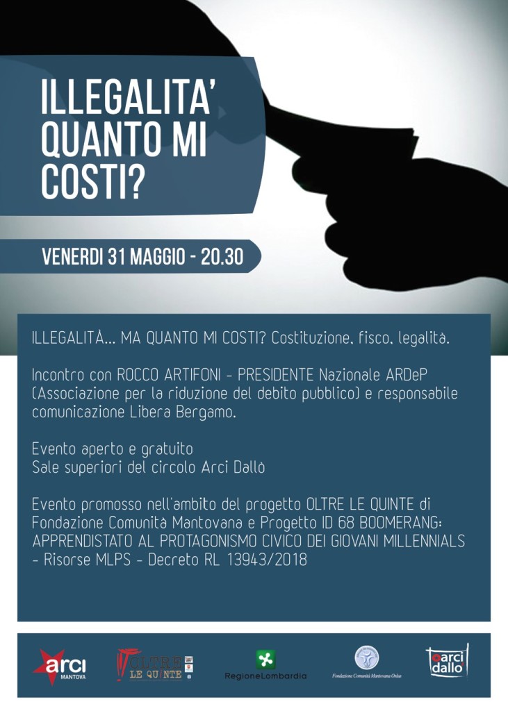 Castiglione Delle Stiviere 31 maggio, “Illegalità quanto mi costi?”