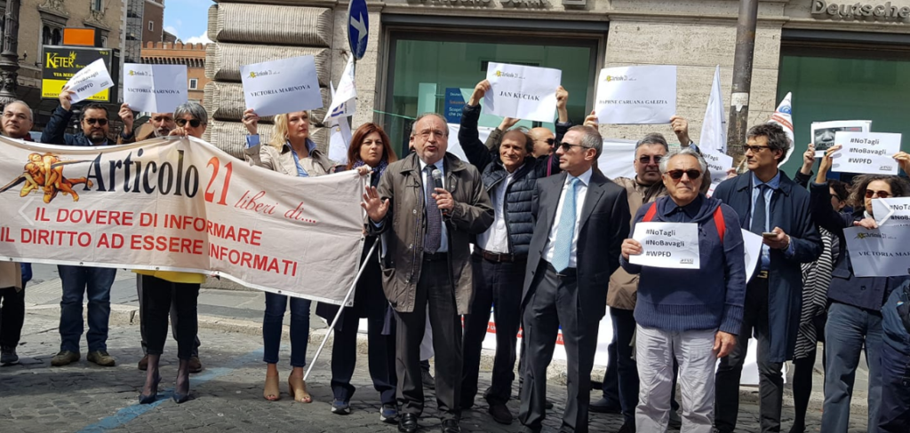 Giornata mondiale della libertà di stampa, in piazza contro tagli e bavagli
