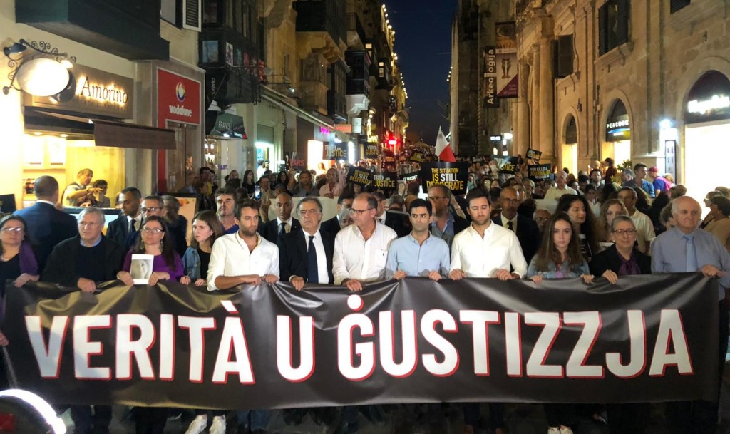 Citizens fill Republic Street calling for justice for Daphne Caruana Galizia