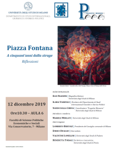 Piazza Fontana università