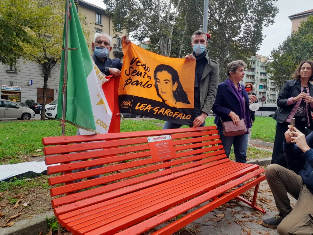 Nuova targa in memoria di Lea Garofalo