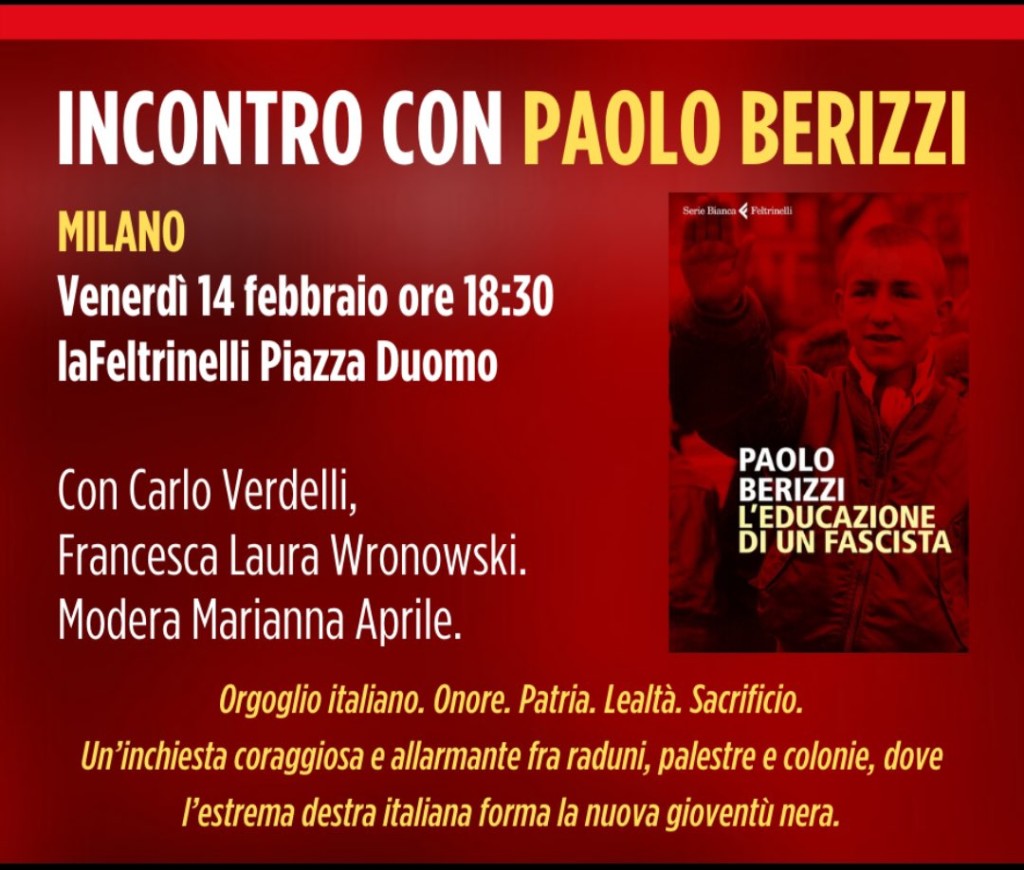 Milano 14 febbraio, “L’educazione di un fascista”