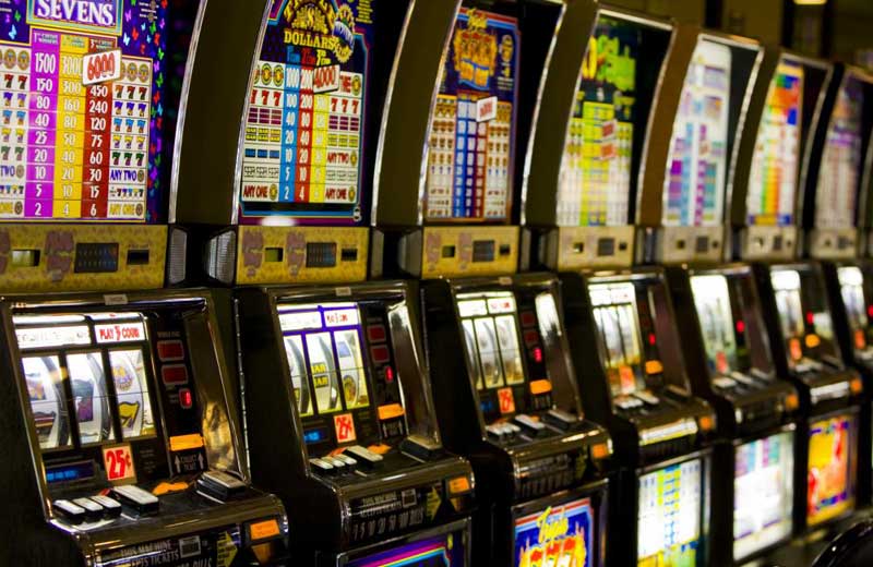 Row of slot machines