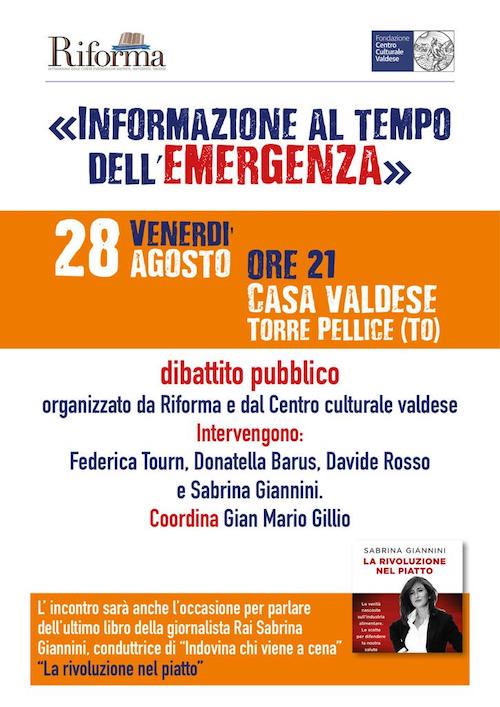 Torre pellice 28 agosto
