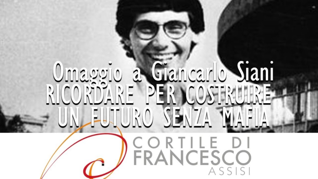 Assisi: il ricordo di Giancarlo Siani al Cortile di Francesco