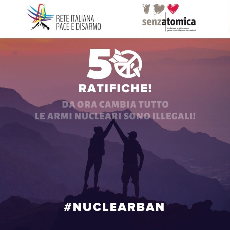 Il Trattato di proibizione delle armi nucleari entra in vigore