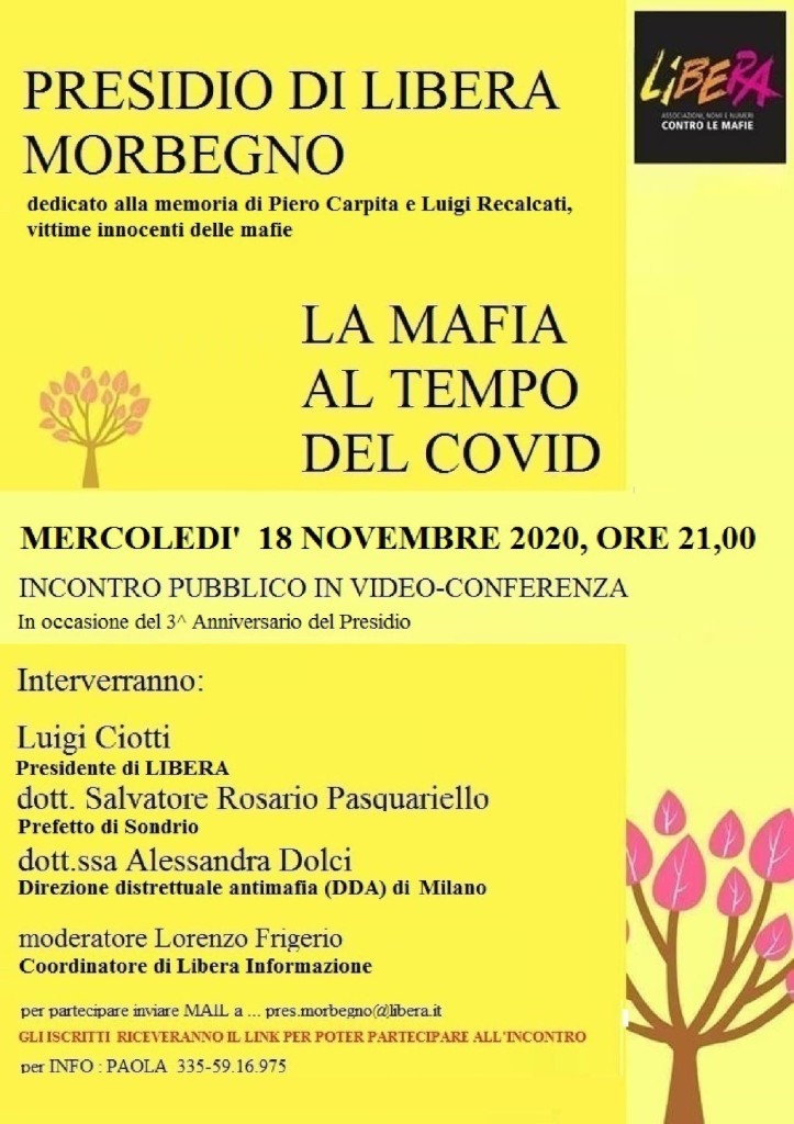 Morbegno covid dolci