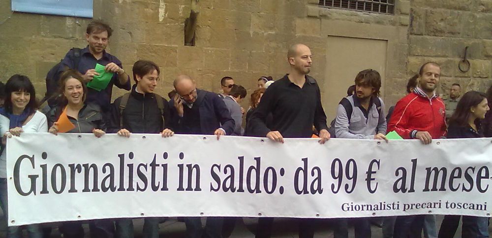 Sit in dei precari dellinformazione