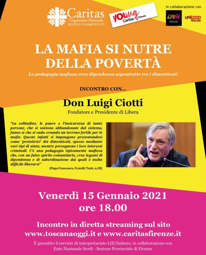 Locandina ciotti firenze 15 gennaio