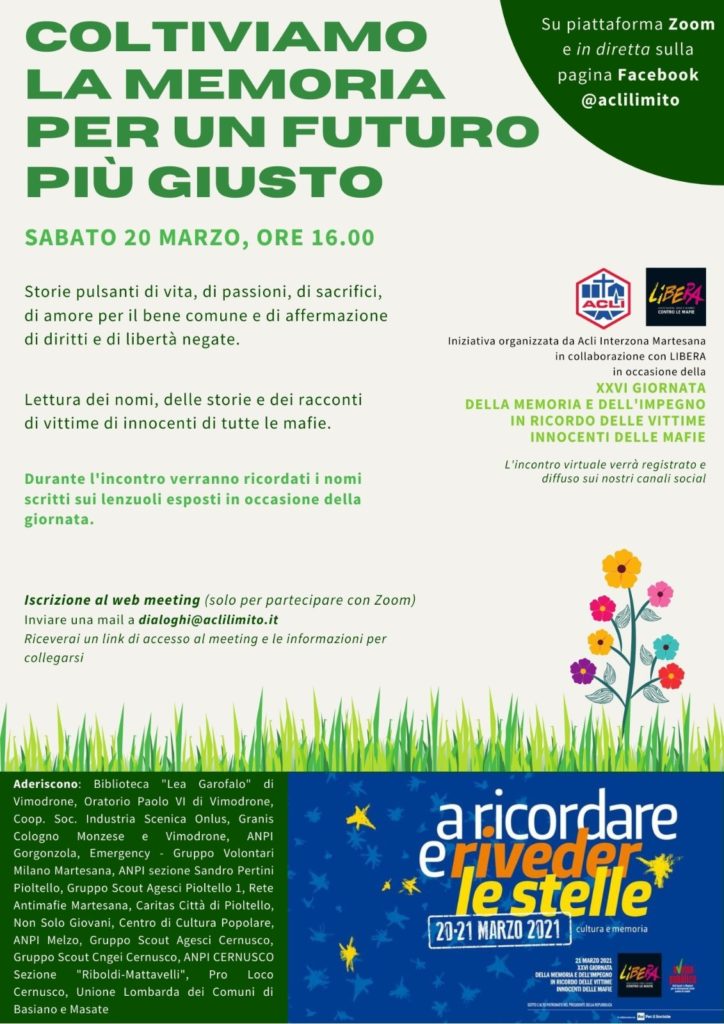 ACLI Interzona Martesana MI 2021 Coltiviamo la memoria