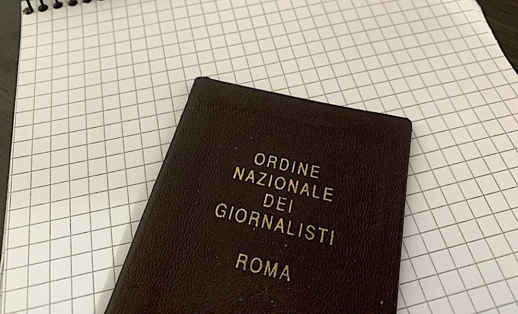 Ordine dei Giornalisti Tessera