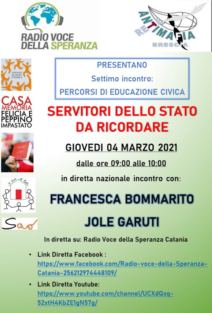 Servitori dello stato da ricordare