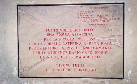 Targa strage via georgofili