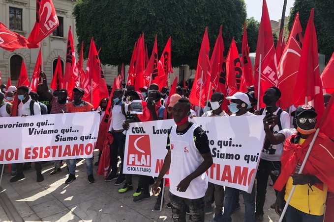 Sciopero braccianti calabria