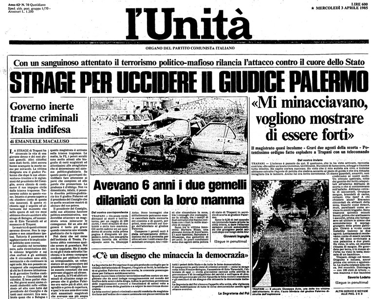 Pizzolungo, e quella strage della quale non si parla