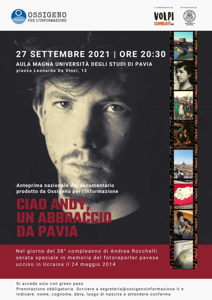 Ciao Andy un abbraccio da Pavia