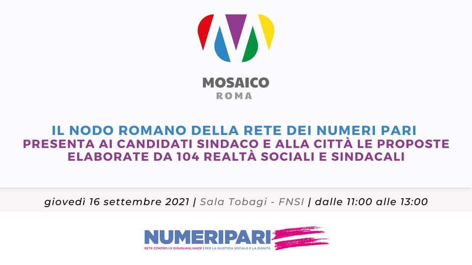 Rete numeri pari 16 settembre