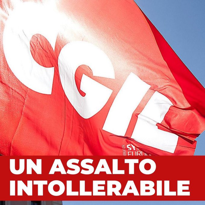 Cgil assalto sede