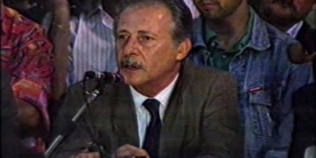 Borsellino alla biblioteca comunale di Palermo