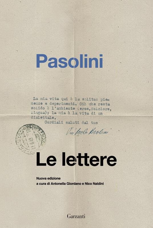 Cover lettere pasolini