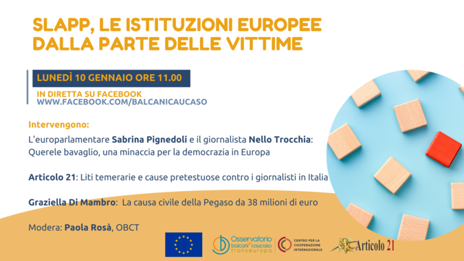 SLAPP le istituzioni europee dalla parte delle vittime article photo story