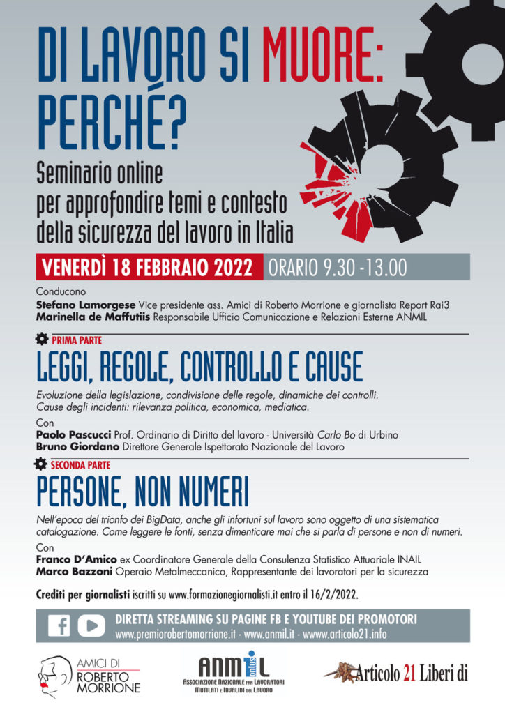 PRM Di lavoro si muore