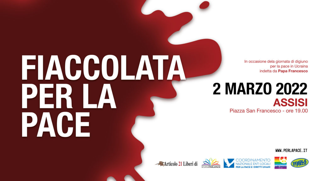 Fiaccolata pace 2 marzo