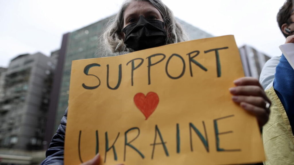 Manifestazione ucraina russia guerra