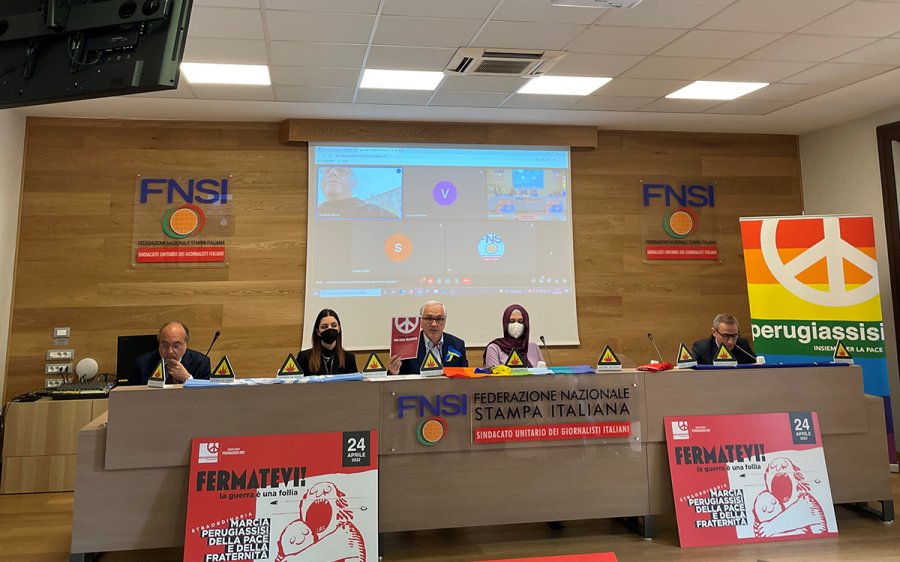 Conferenza stampa marcia pace