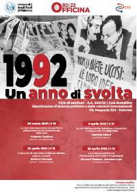 Università di Palermo, “1992: un anno di svolta”
