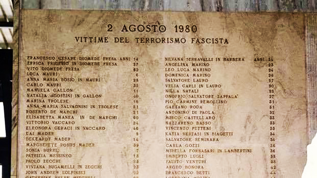 Strage di bologna lapide