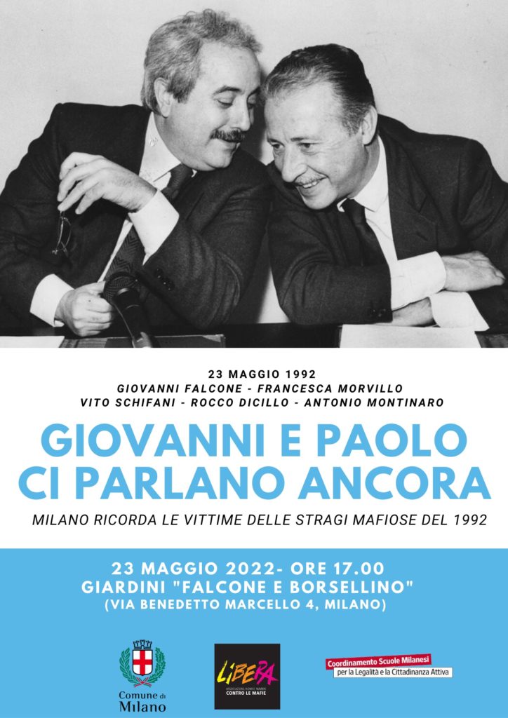Libera MI 2022 23 maggio Giovanni e Paolo ci parlano ancora