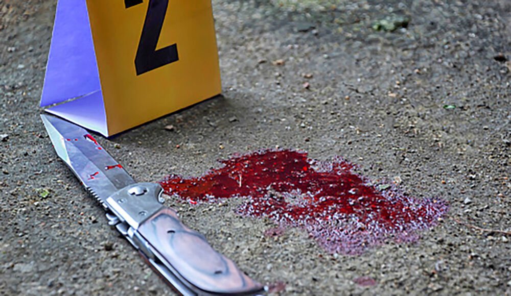 Bloody knife