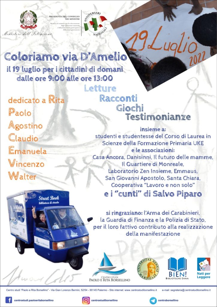 Locandina via d'amelio
