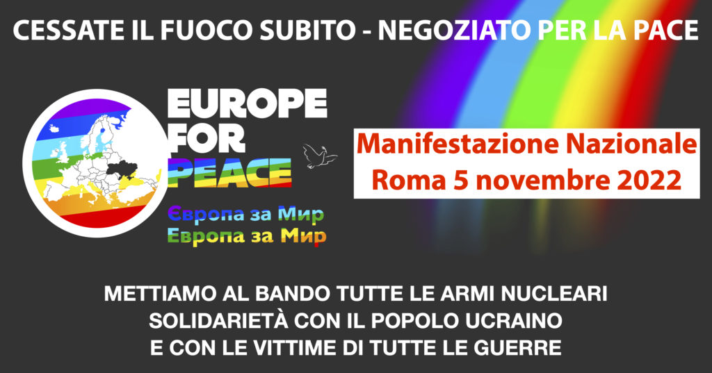 STD Europe For Peace 5 novembre 2022 ROMA