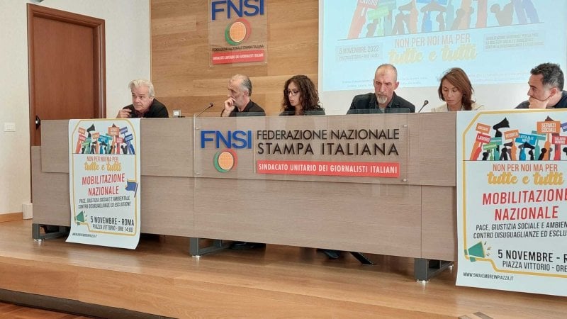 Fnsi conferenza stampa 5 novembre roma