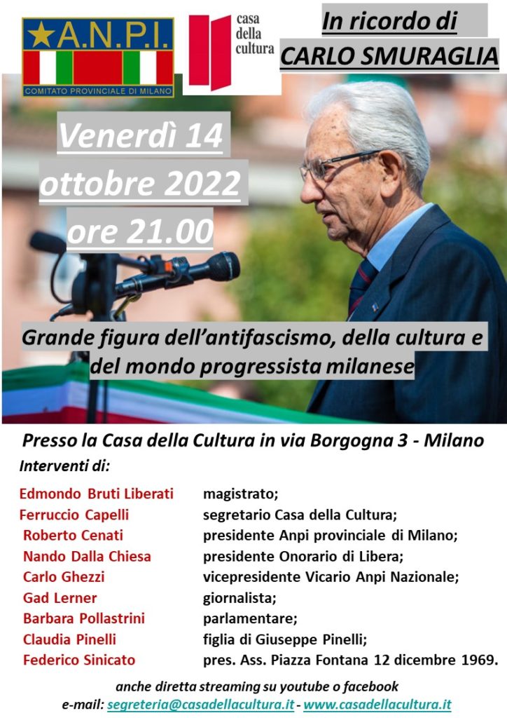 Milano 14 ottobre smuraglia