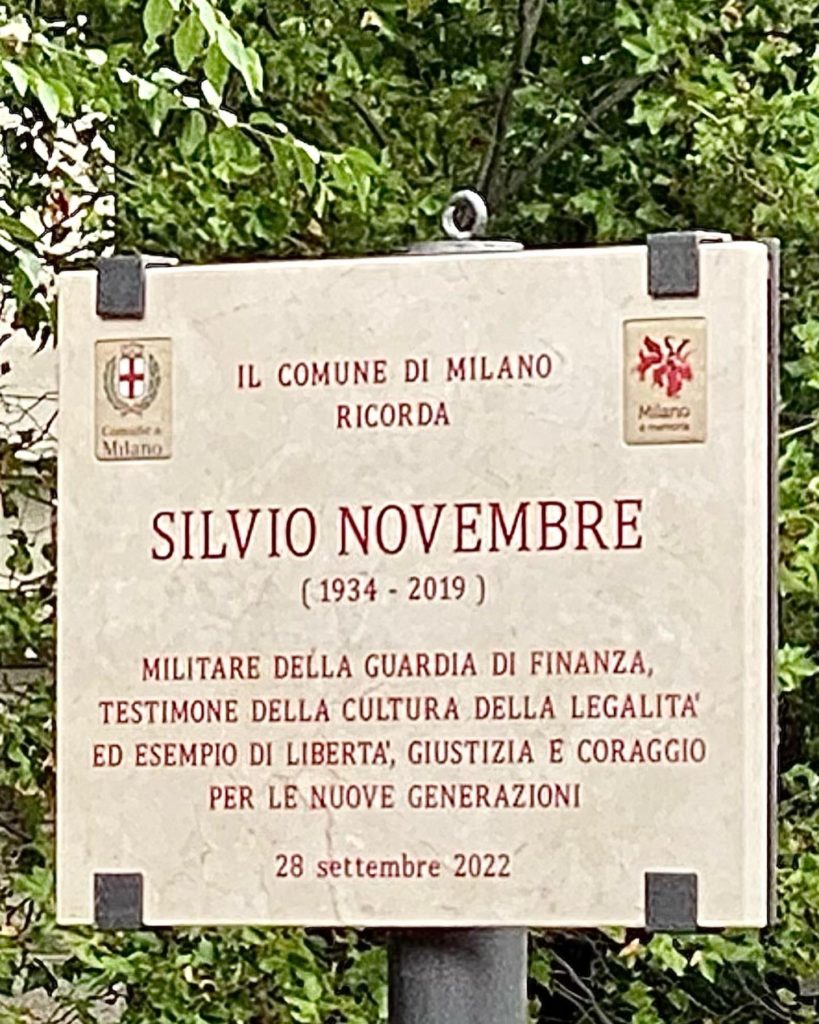 Targa silvio novembre