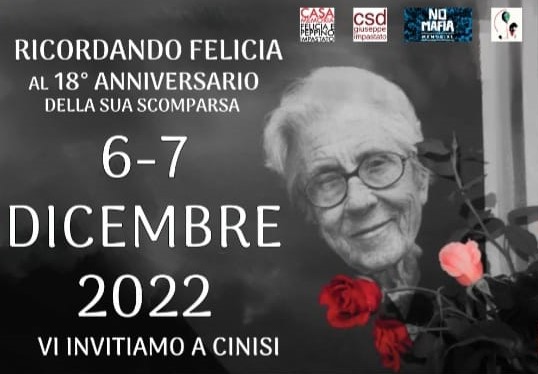 Ricordando Felicia Bartolotta Impastato nel 18esimo anniversario della scomparsa