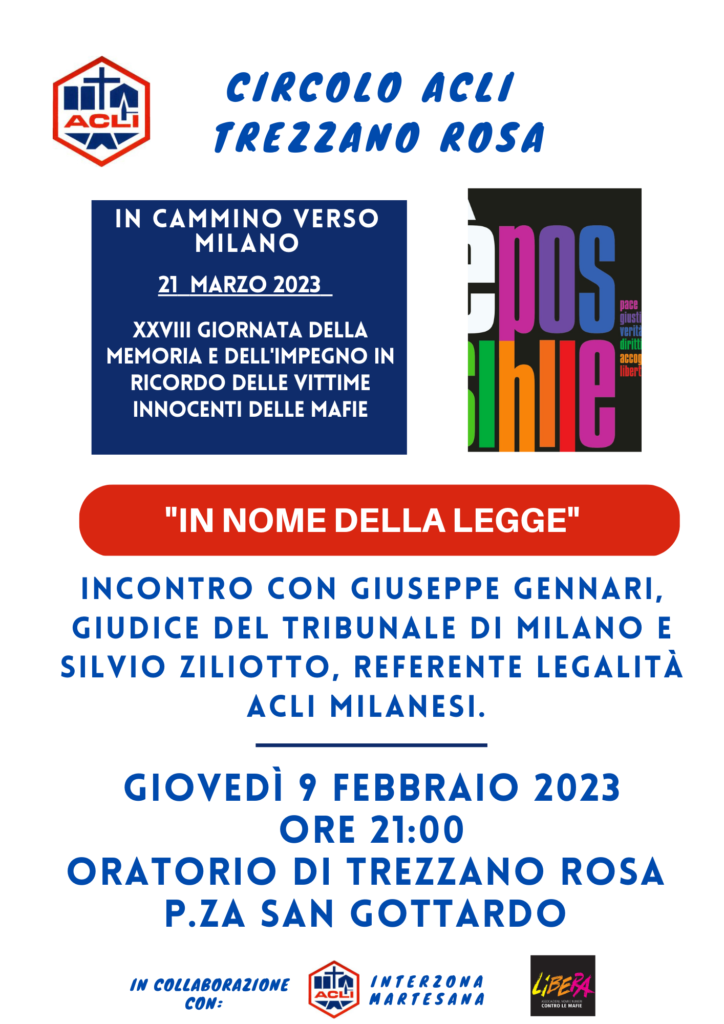 9 feb 2023 Trezzano Rosa ACLI Libera