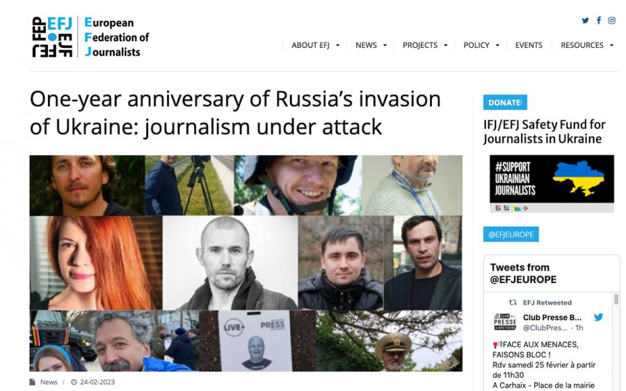 Ifj efj giornalisti uccisi