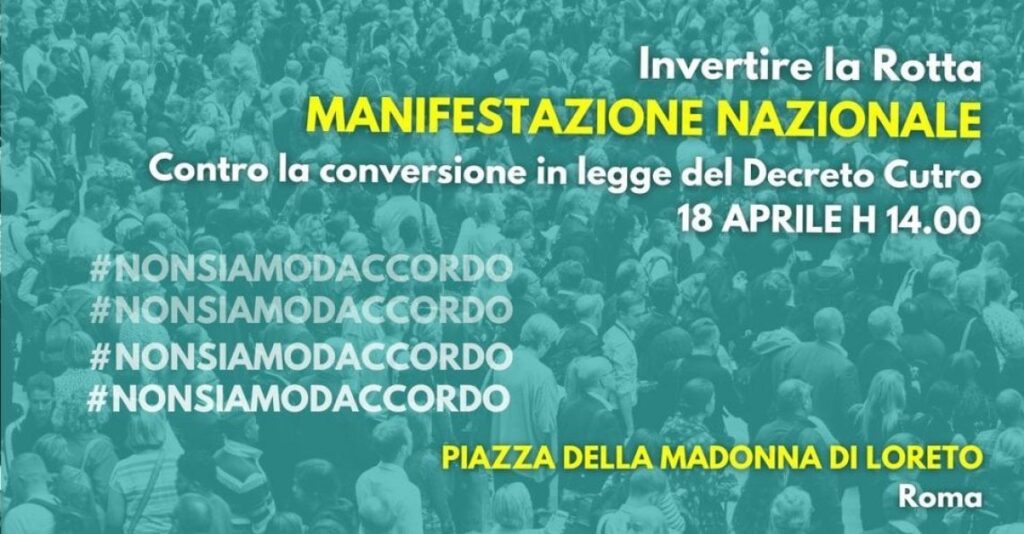 Tavolo Asilo e Immigrazione: invertire la rotta. Mobilitazione contro il Decreto Cutro