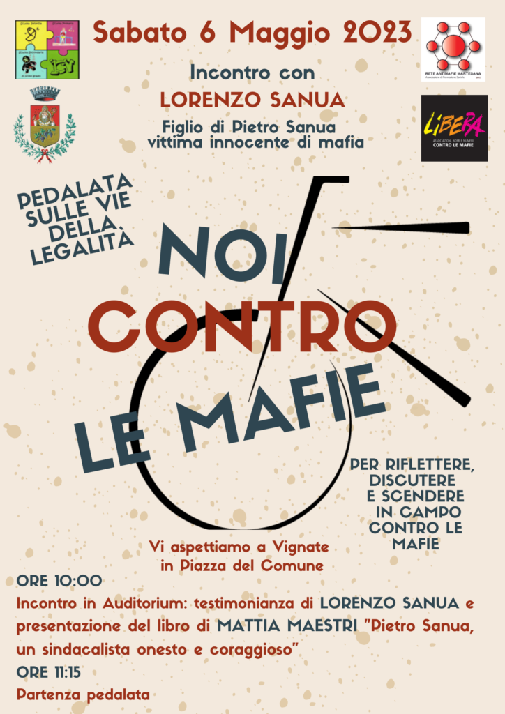 Vignate 6 maggio 2023 Noi contro le Mafie