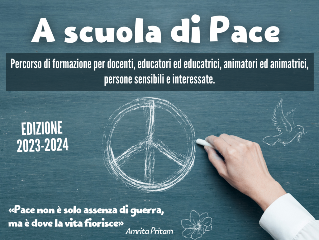 Cover A scuola di Pace 2023 2024 locandina